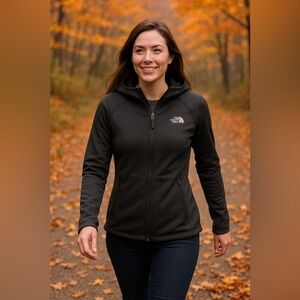 EUC The North Face Women’s Black Arcata Zip-Up Jacket Sz Med